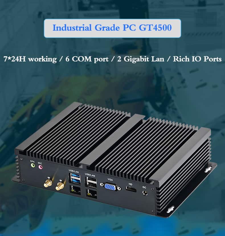 Fanless Industrial Mini PC I7 I5 I3 i5-7260U i7 8550U i7 8550U
