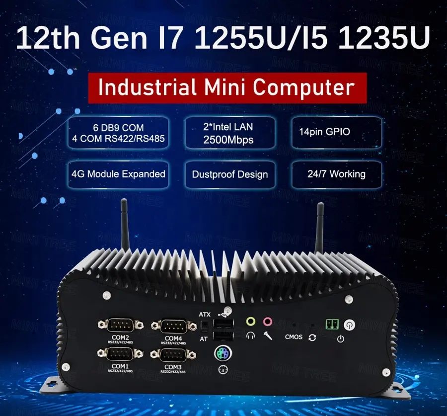 industrial box pc with rs232