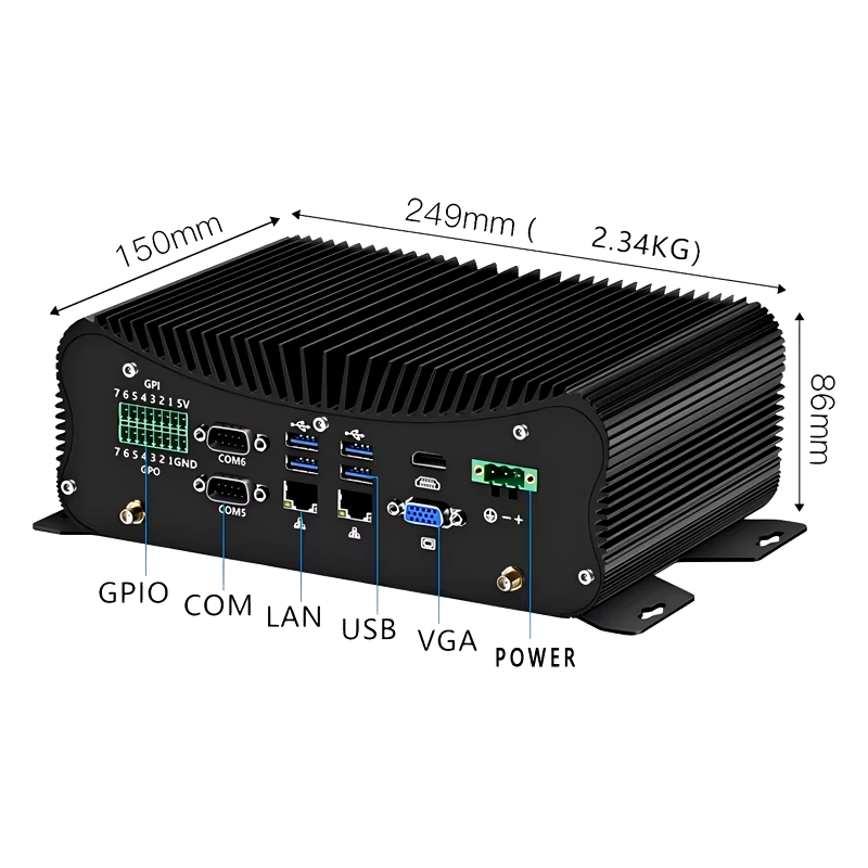 industrial box pc with rs232