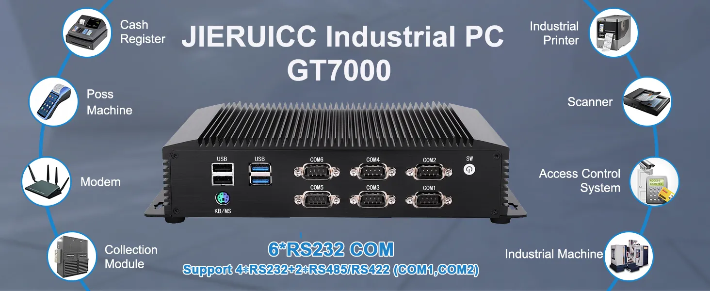 mini industrial pc GT7000 for Intelligent Warehouse Automation and Unmanned Forklift Dispatching