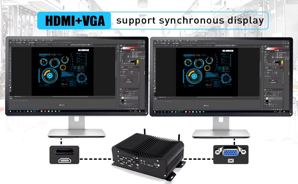 industrial box pc with rs232