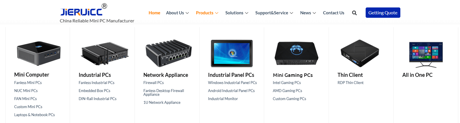 China mini pc manufacturer jieruicc